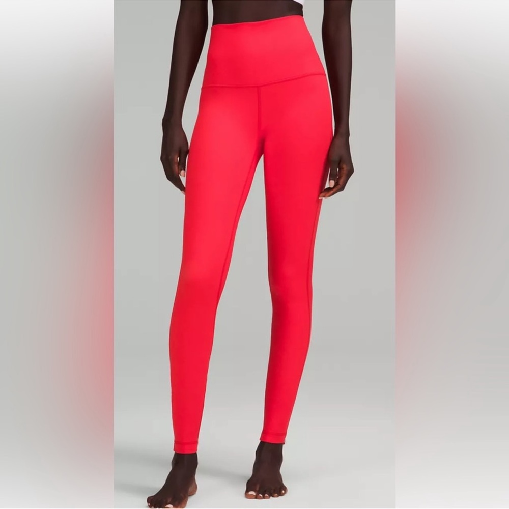 Lululemon Align Super High Rise Leggings size 4 Love Red